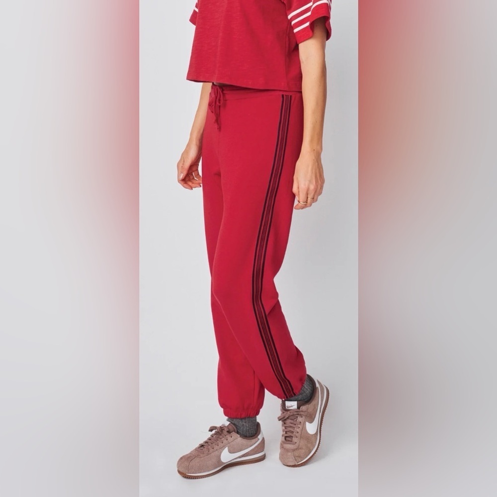 Sweatpant with Side Stripe NWOT vintage red